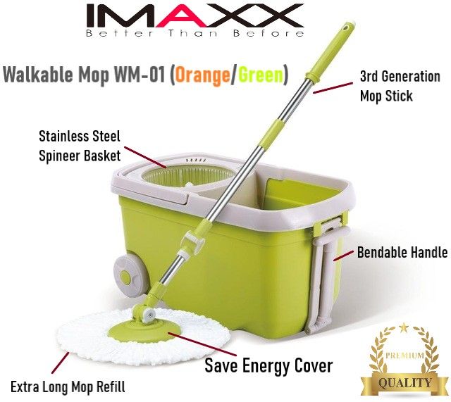 IMAXX Premium Quality Walkable Mop WM-01