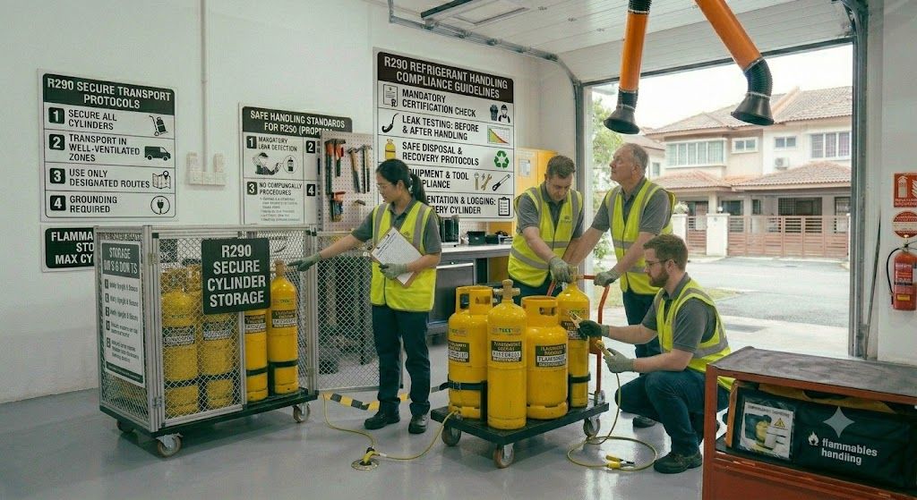 R290 refrigerant handling compliance guidelines
