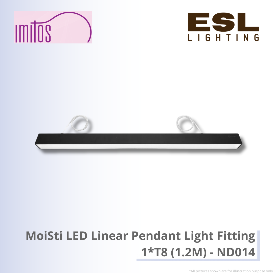 IMITOS MoiSti LED Linear Pendant Light Fitting 1*T8 (1.2M) - ND014
