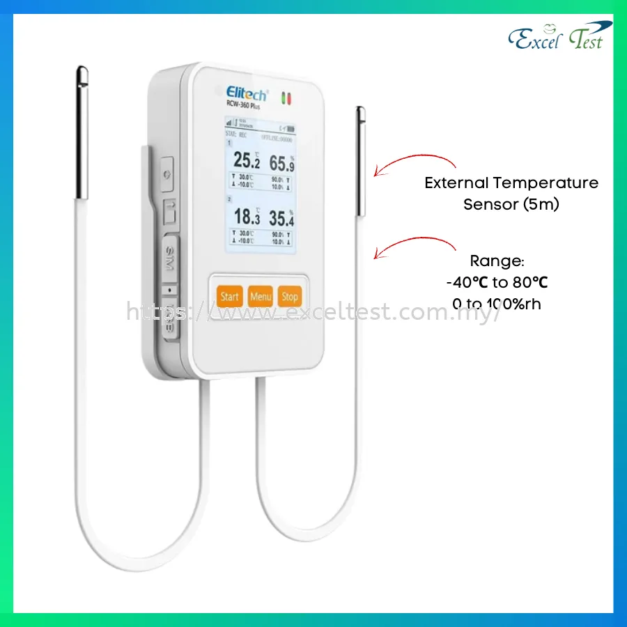 RCW-360 Plus 4G Wireless Temperature and Humidity Data Logger