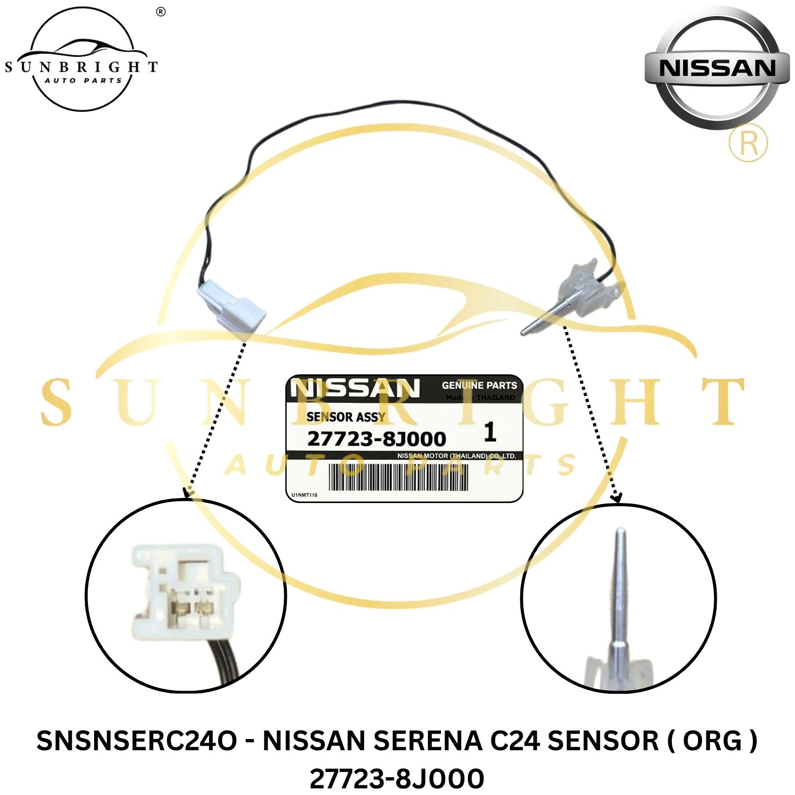 SNSNSERC24O - NISSAN SERENA C24 SENSOR ( ORG ) 27723-8J000