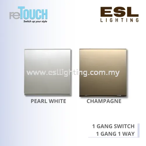 RETOUCH ELEGENCE SENSE'S - 1 GANG SWITCH - E011W – 1 GANG 1 WAY