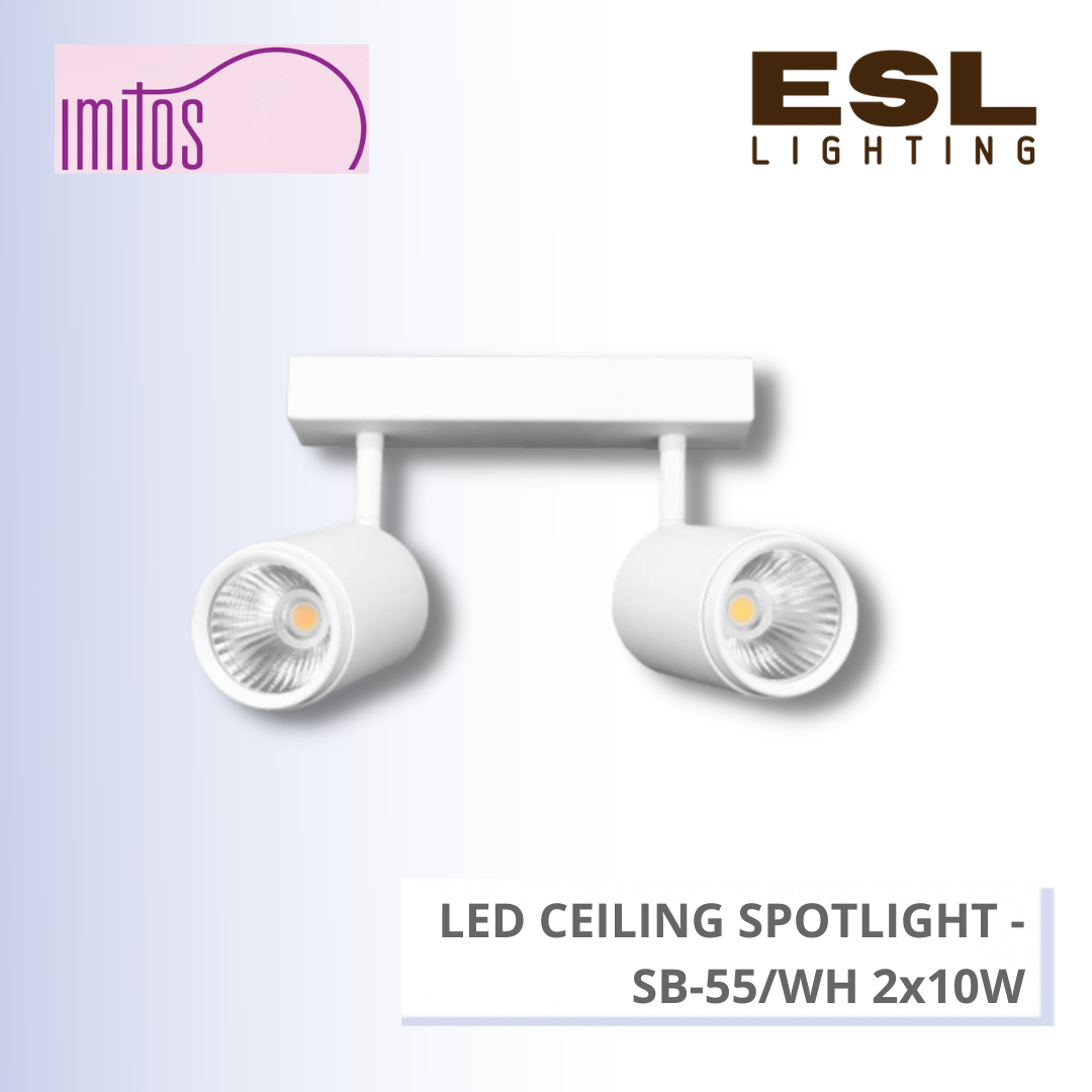 IMITOS LED CEILING SPOTLIGHT 2x10W - SB-55/WH 2x10W