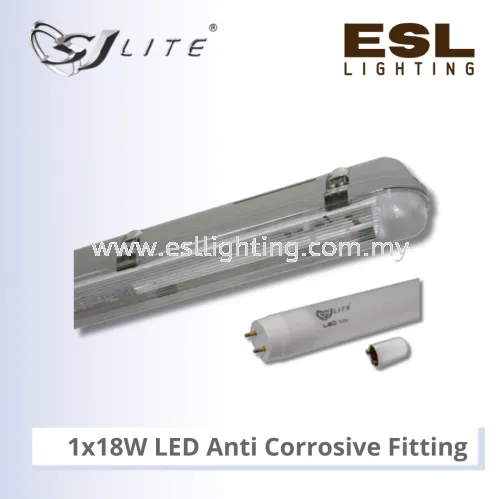 SJLITE 1x18W LED Anti Corrosive Fitting - SCR 1C 140 (IP65)