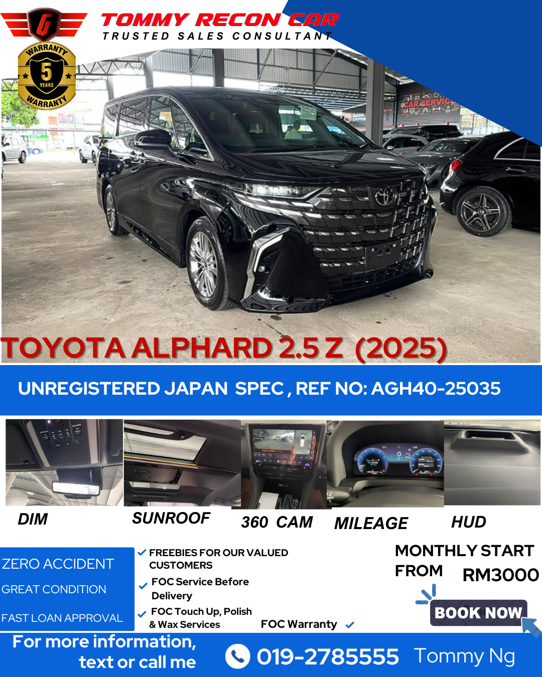 2025 TOYOTA ALPHARD 2.5 Z