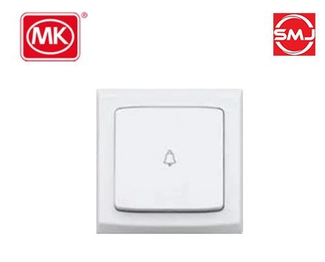 MK S4778BWHI 10A 1 Way Push (Bell) Switch (SIRIM Approved)