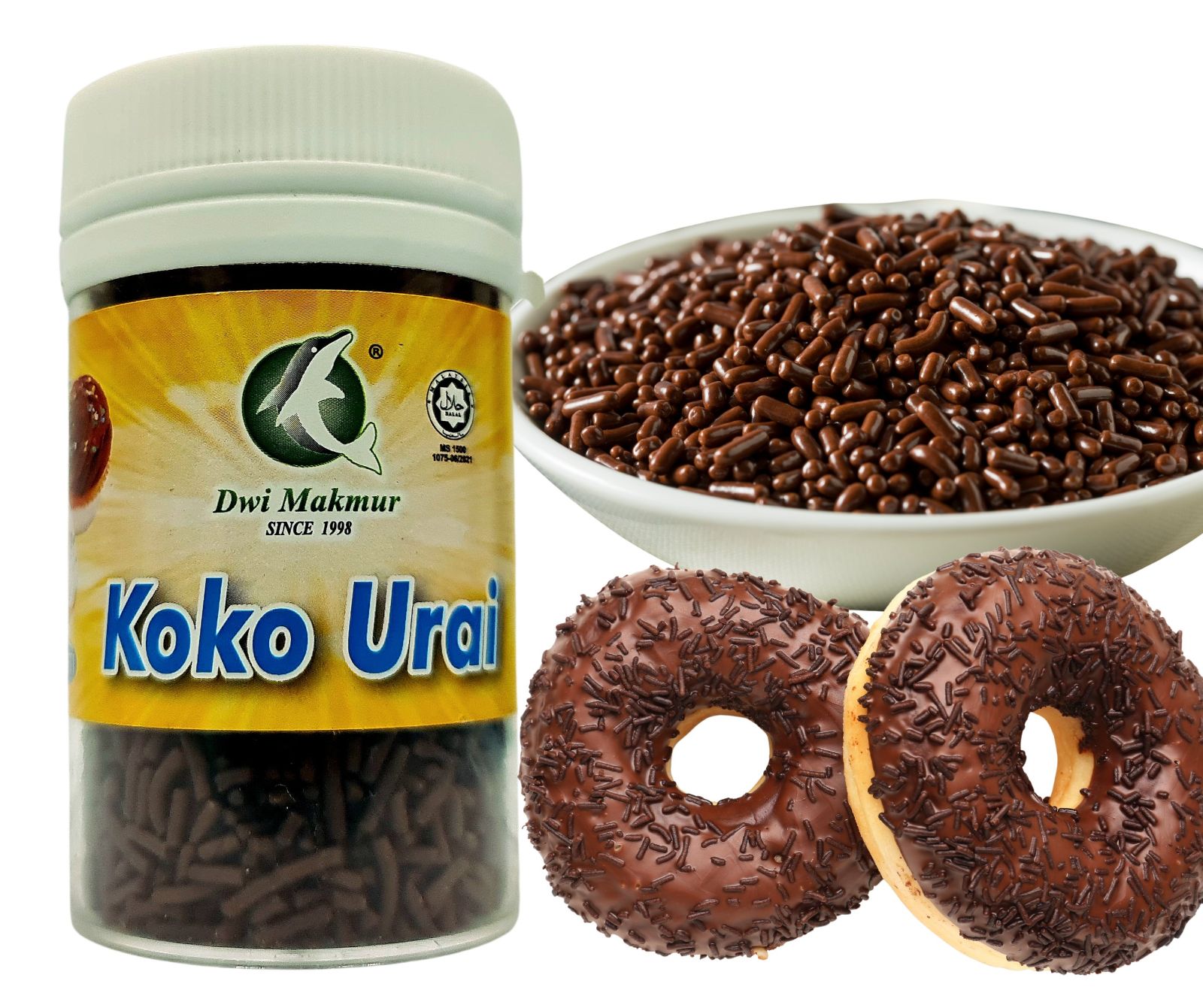 Chocolate Sprinkles Bottle 70 Grams RM3.00 X 6 Units C.Dwi Makmur