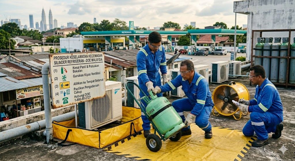 refrigerant emergency safety procedures Malaysia DOE