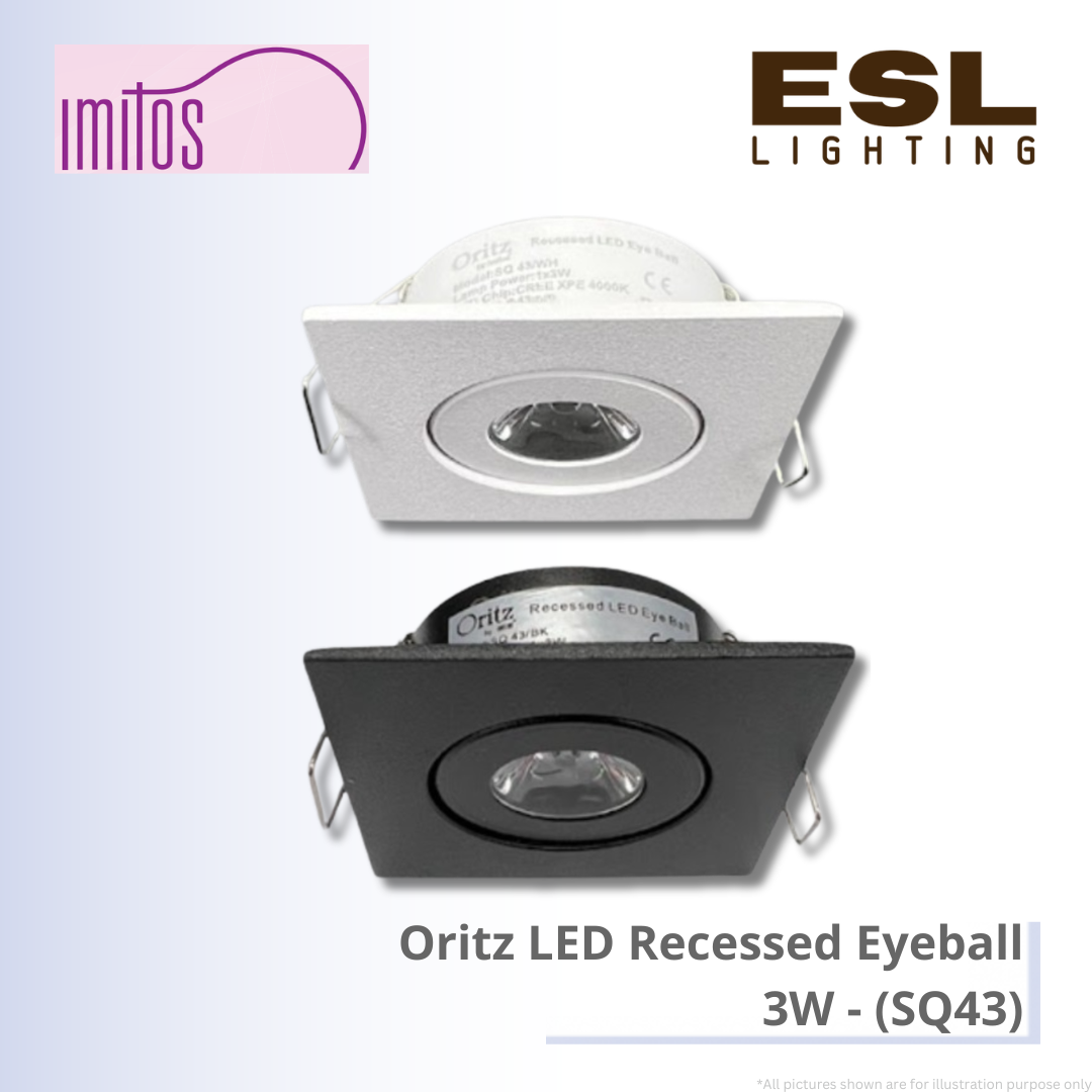 IMITOS Oritz LED Recessed Eyeball 3W - SQ43