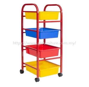 Office Equipment - Dexi Trolley 4 Tray