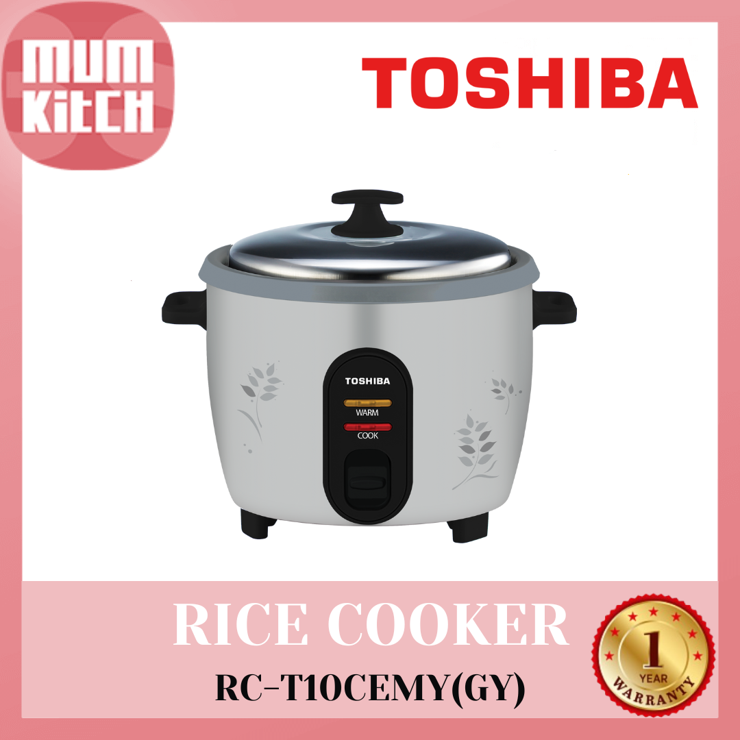 TOSHIBA Rice Cooker 1.0L Conventional RC-T10CEMY(GY)