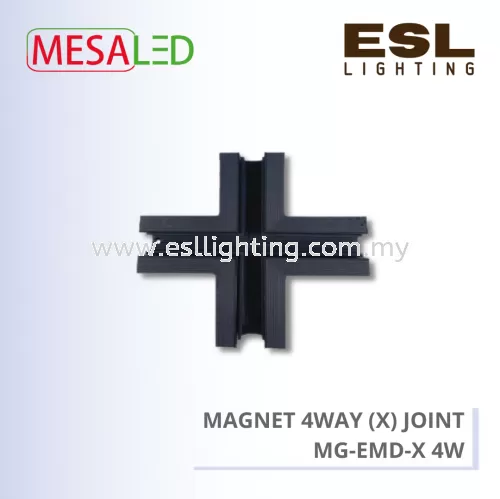 MESALED TRACK LIGHT - MAGNET 4 WAY (X) JOINT - MG-EMD-X 4W