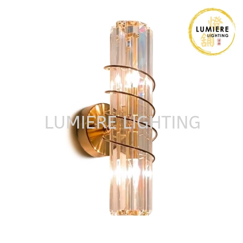 Post Modern Nordic Gold Luxury Crystal Wall Light