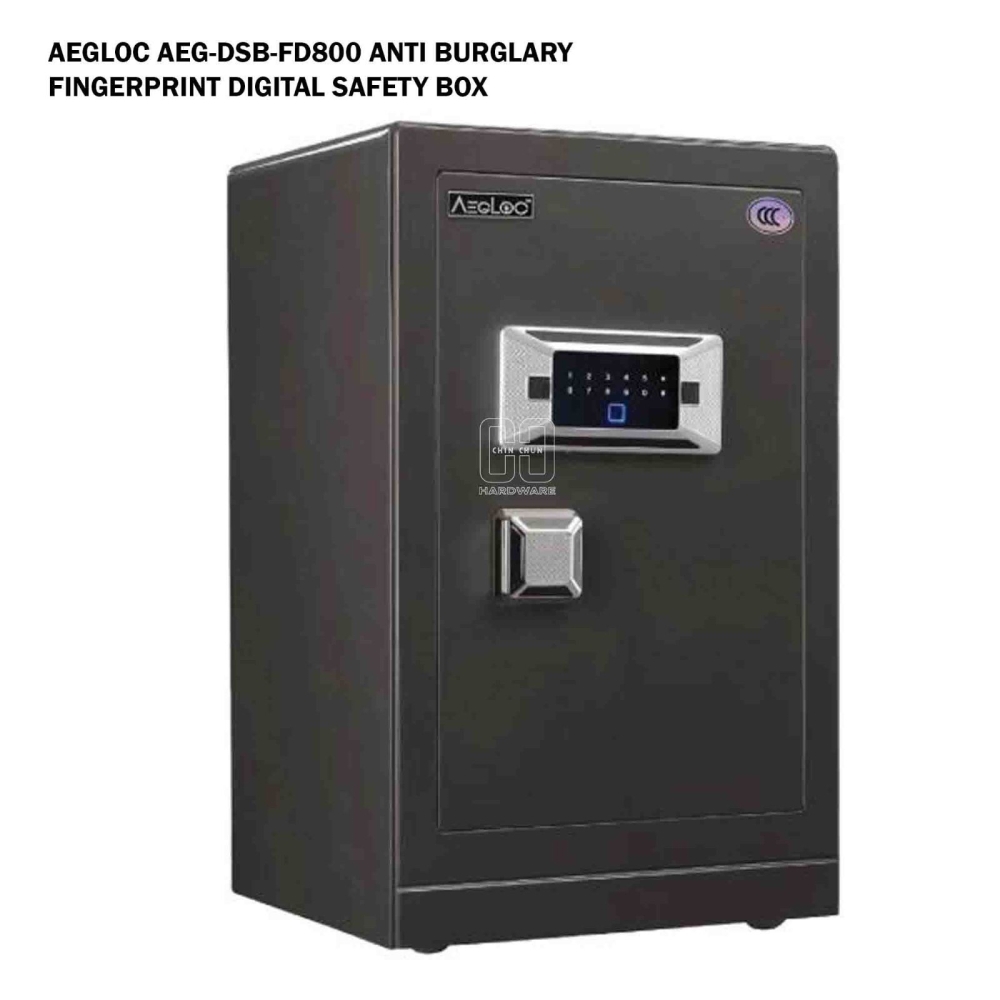 AEGLOC AEG-DSB-FD800 ANTI BURGLARY FINGERPRINT DIGITAL SAFETY BOX