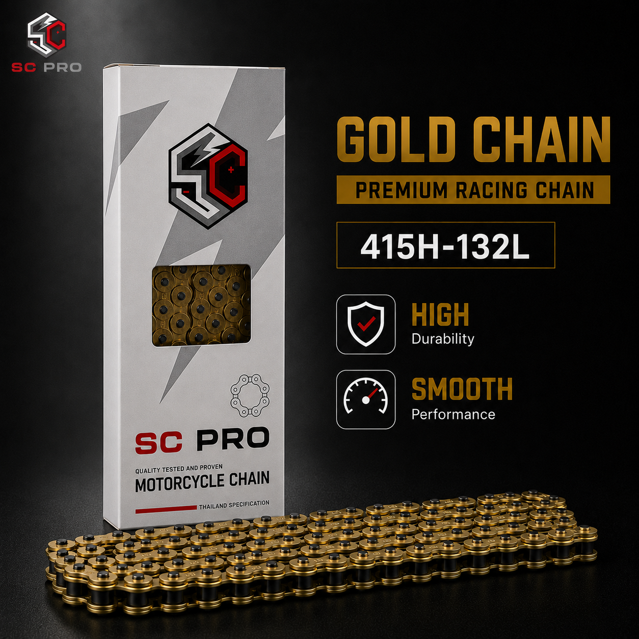GOLD CHAIN SC PRO - 415Hx132L