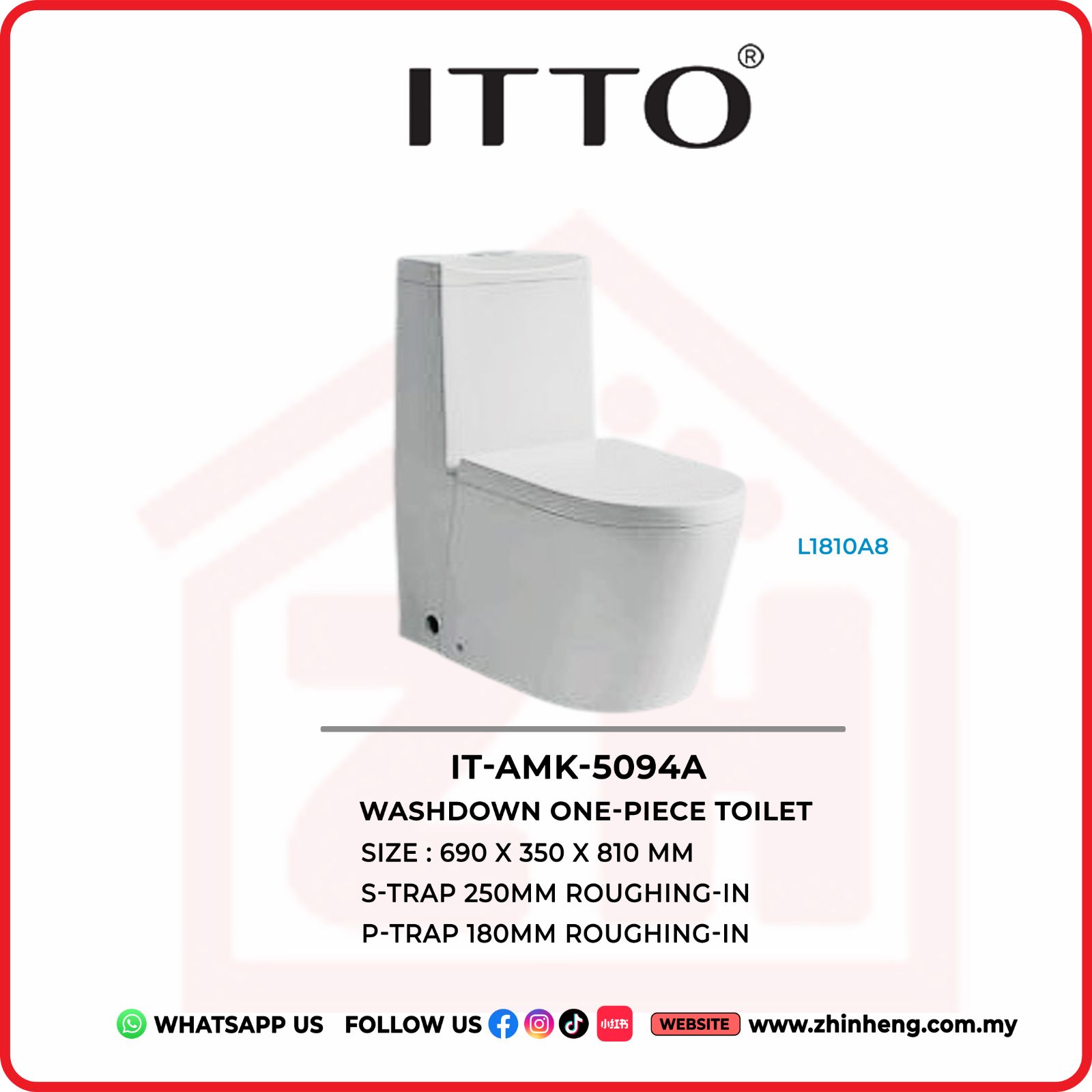 ITTO  Washdown One-Piece Toilet  IT-AMK-5094A