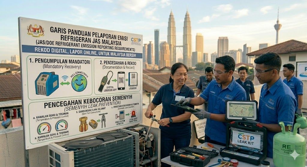 refrigerant emission leak prevention Malaysia DOE