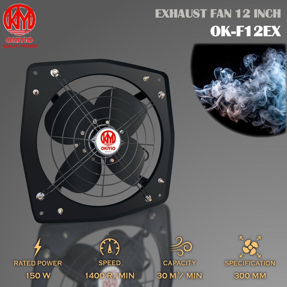 OKIYIO 12" EXHAUST FAN (HEAVY DUTY)