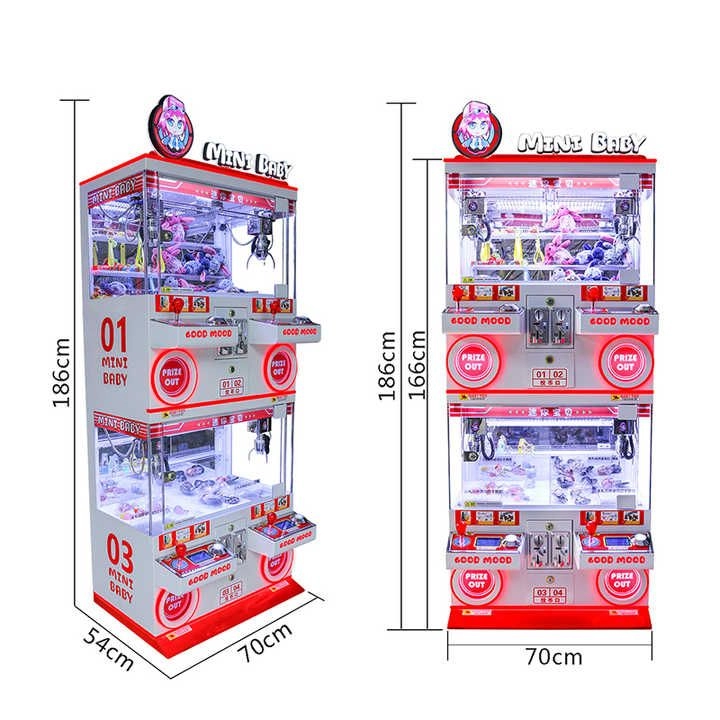 Mini Toy Claw Machine - 4 Player