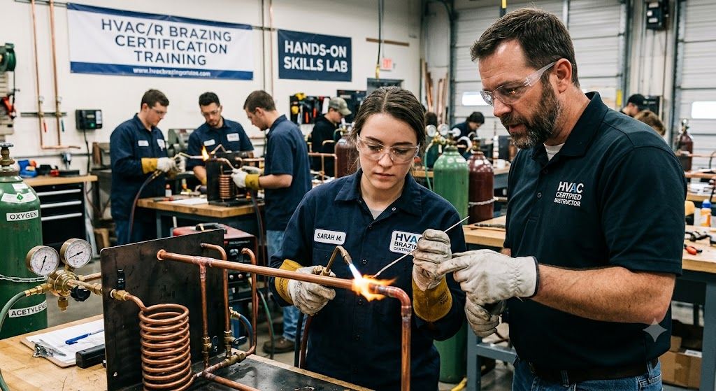 HVAC brazing procedure certification training