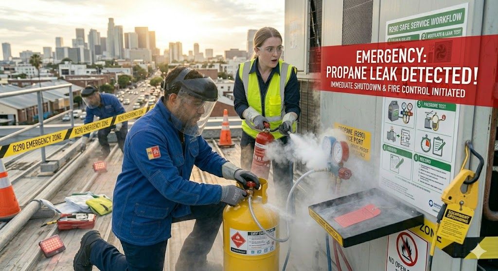 propane refrigerant emergency handling procedure
