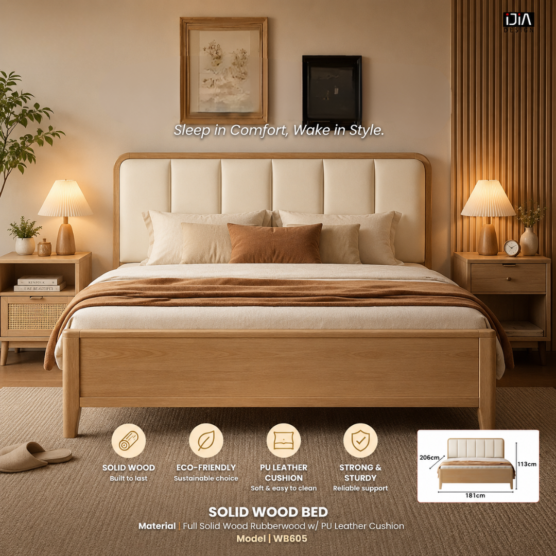 SOLID WOOD BED