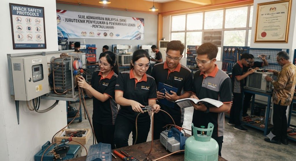 Professional refrigeration installation training