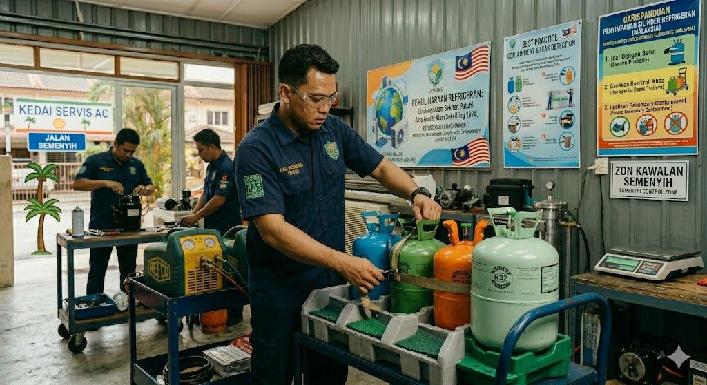 refrigerant cylinder containment safety Malaysia