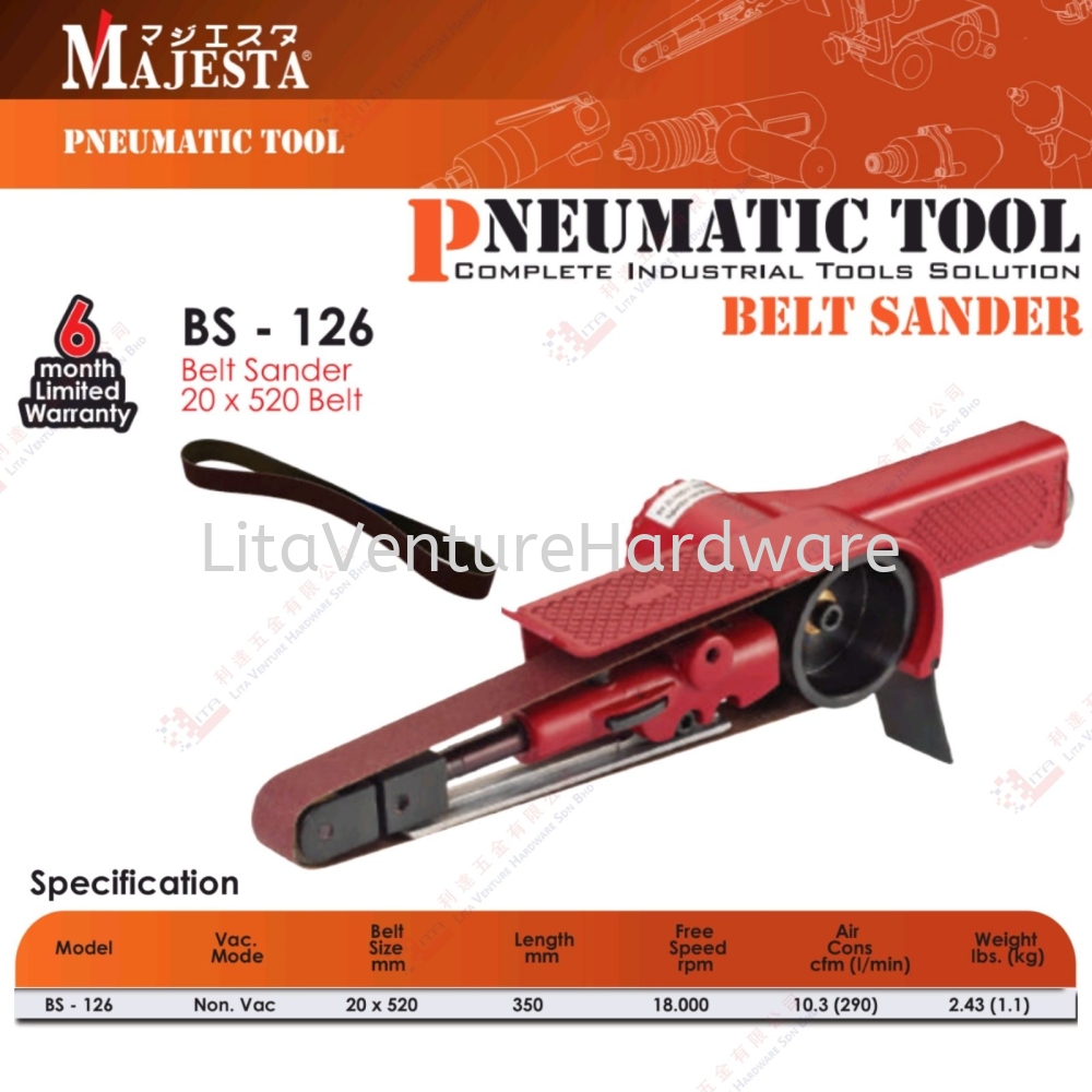 MAJESTA BRAND BELT SANDER -BS126