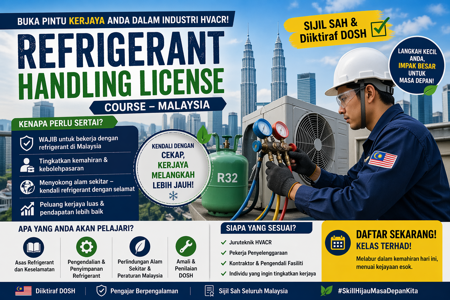 refrigerant handling license course Malaysia
