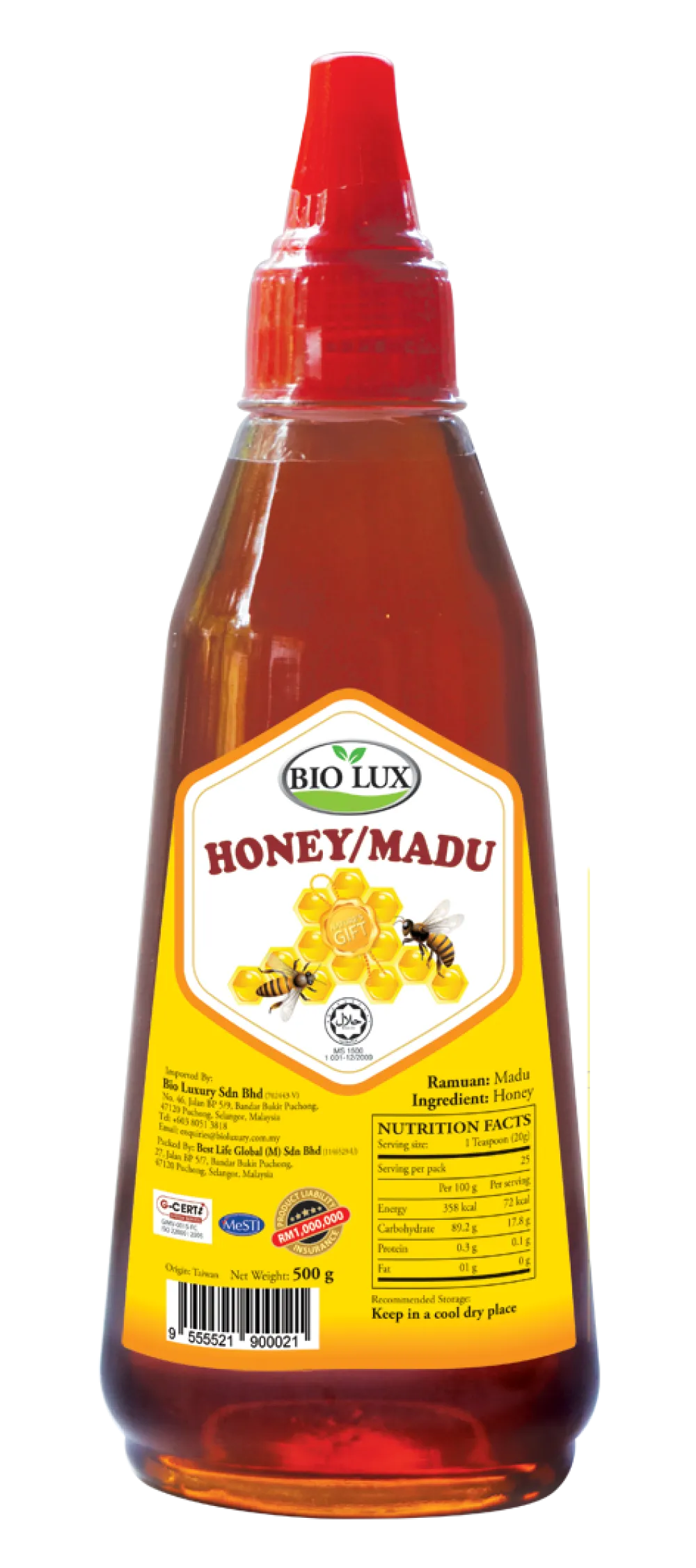 Bio Lux Honey 500g