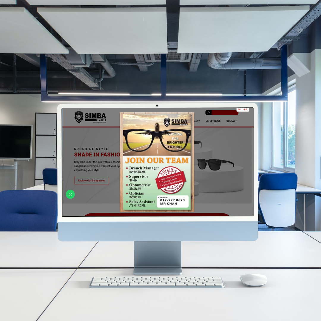 Optical SEO + Enquiry Flow for Johor | Johor