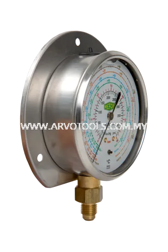 REFCO MR-606-DS-MULTI (LOW SIDE GAUGE FOR  R22, R134A, R404A AND R407C) with 100MM IN DIAMETER!