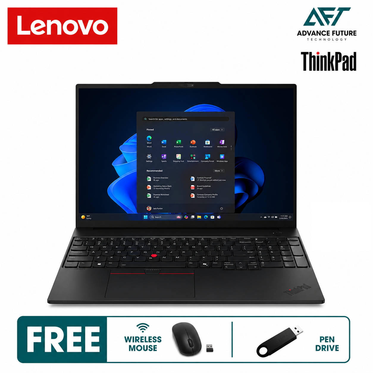 Lenovo ThinkPad E16 Gen 3 21SR0006MA 16'' WUXGA Business Laptop Black ( Intel Core Ultra 5 225U, 16GB, 512GB SSD, Intel, W11Pro )