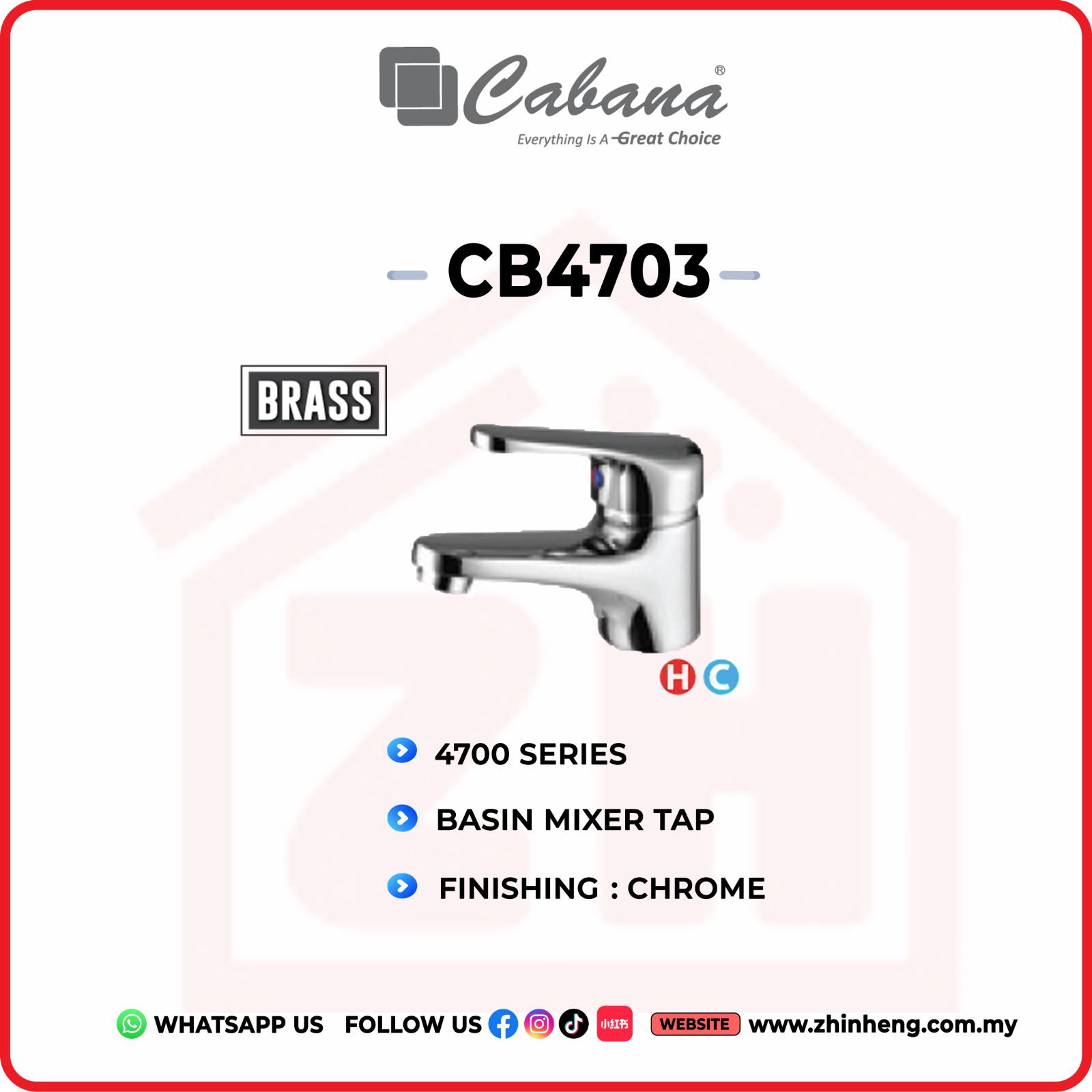 CABANA  BASIN MIXER TAP  CB4703