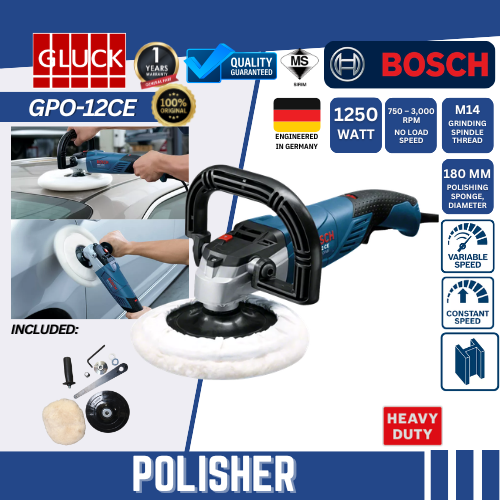 GPO12CE BOSCH POLISHER UNTUK POLISH KERETA GPO 12CE