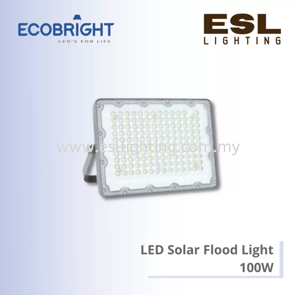 ECOBRIGHT LED Solar Flood Light 100W - SFL-01 100W [SIRIM] IP65