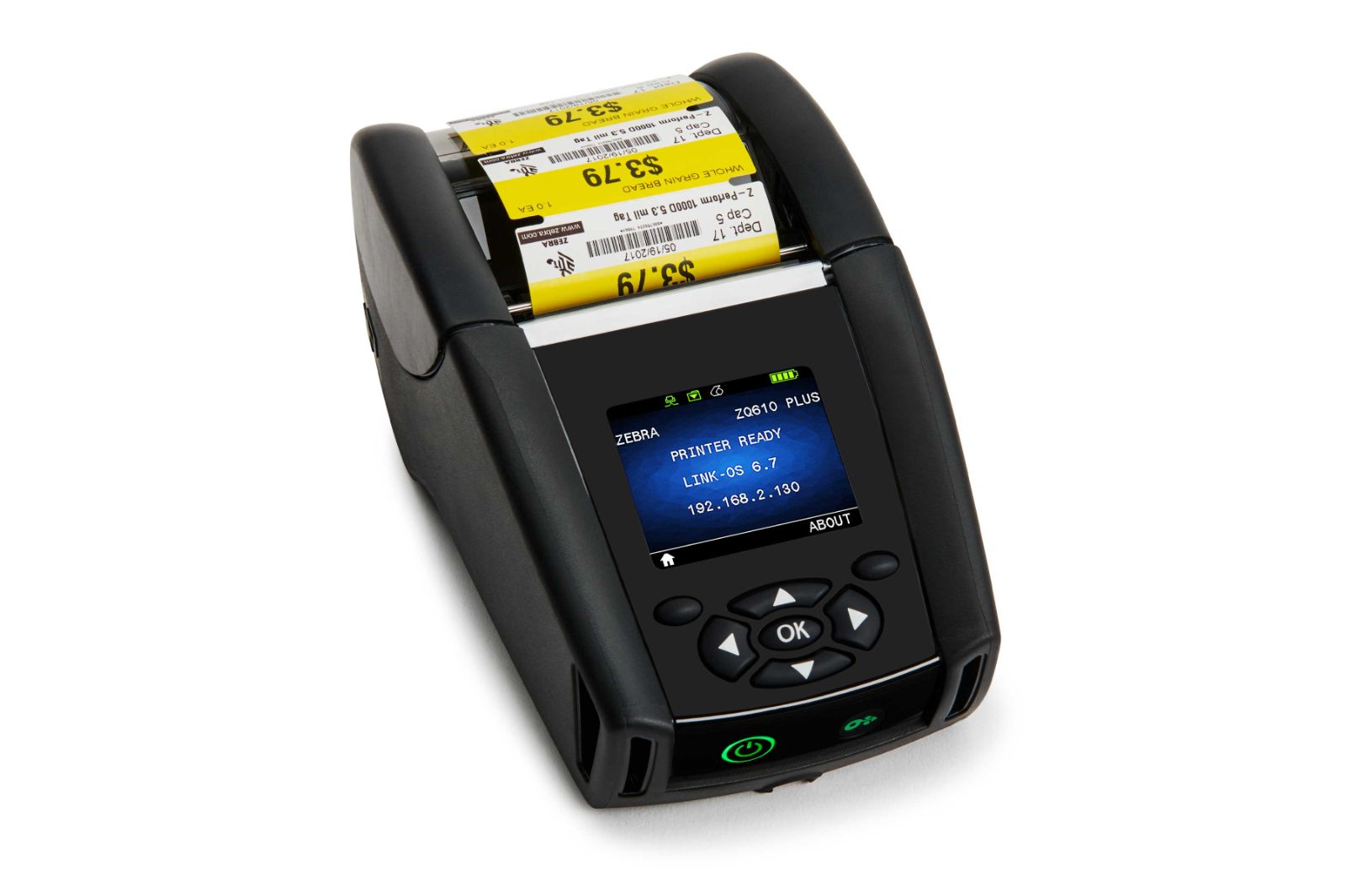 Zebra ZQ610 Plus Premium Mobile 2-inch Wide Standard