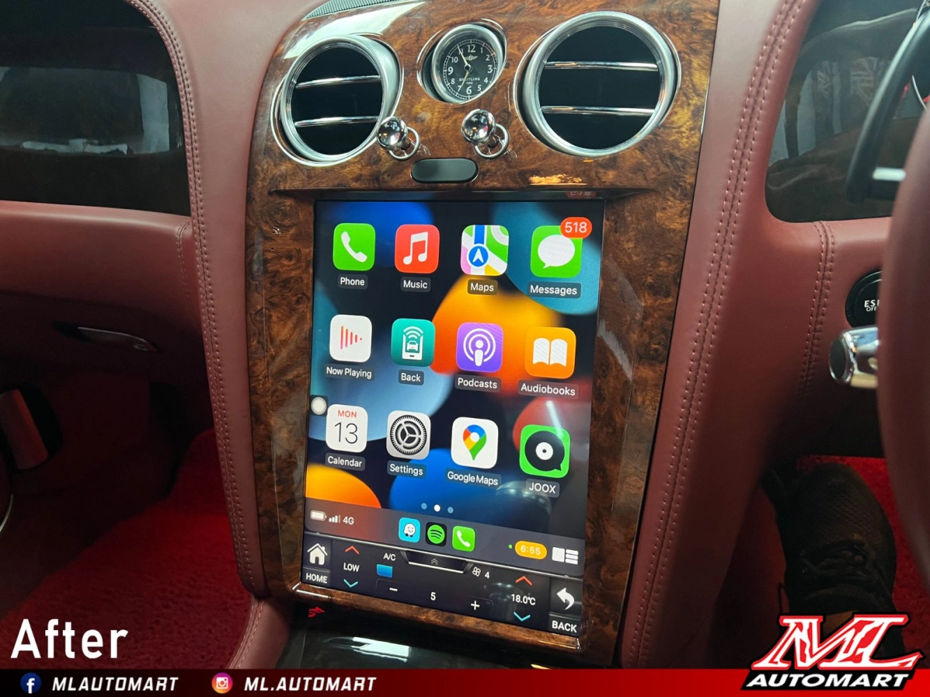 Bentley Continental GT Vertical Style Android Monitor (12.1")