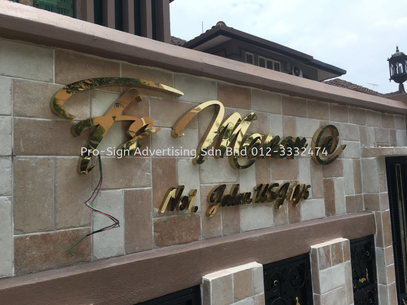 GOLD STAINLESS STEEL BOX UP (FS MANOR, PUCHONG, 2018)