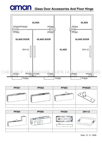 Glass Door Accessories & Floor Hinge