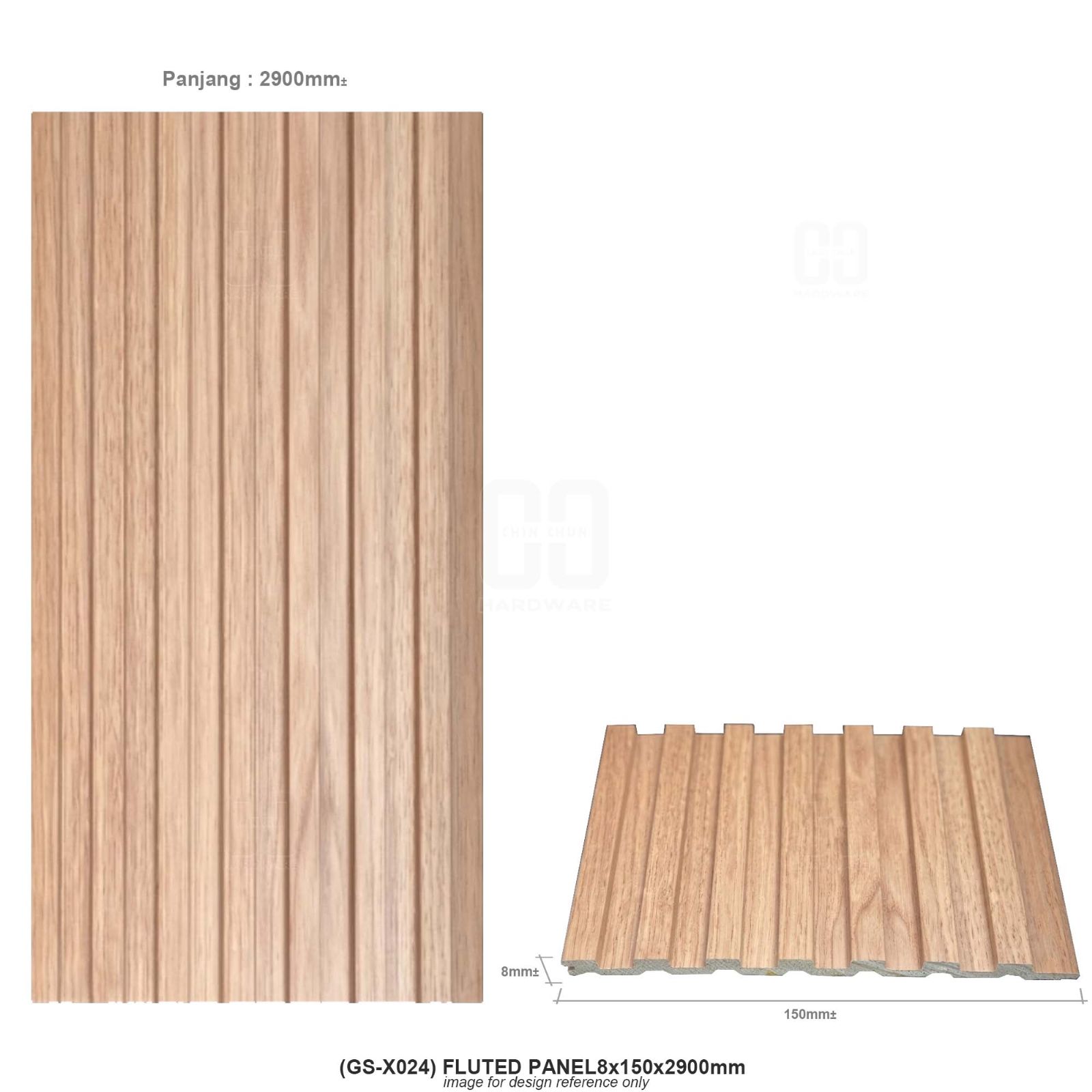 (GS-X024) FLUTED PANEL 8x150x2900mm
