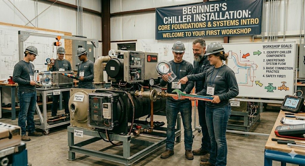 Chiller installation workshop for beginners