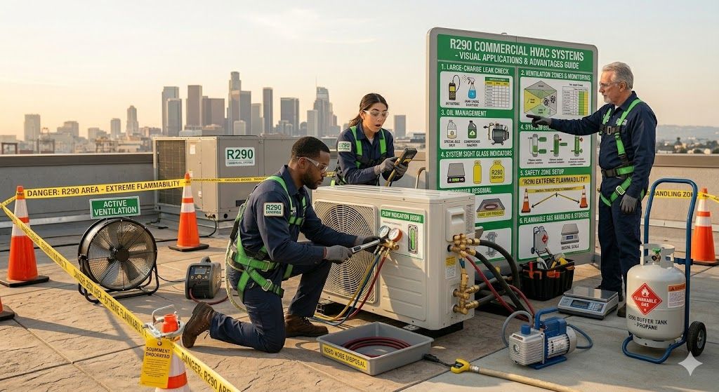 R290 commercial HVAC systems