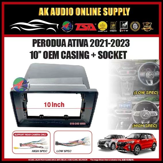 818 2+32GB◾ TSA Perodua Ativa 2021 - 2023 * New * Android 10'' inch DSP/QLED/CARPLAY Car Player Monitor