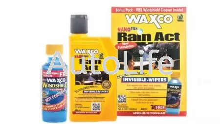 WAXCO Rain Act -250ml + Windshield Cleaner -120ml