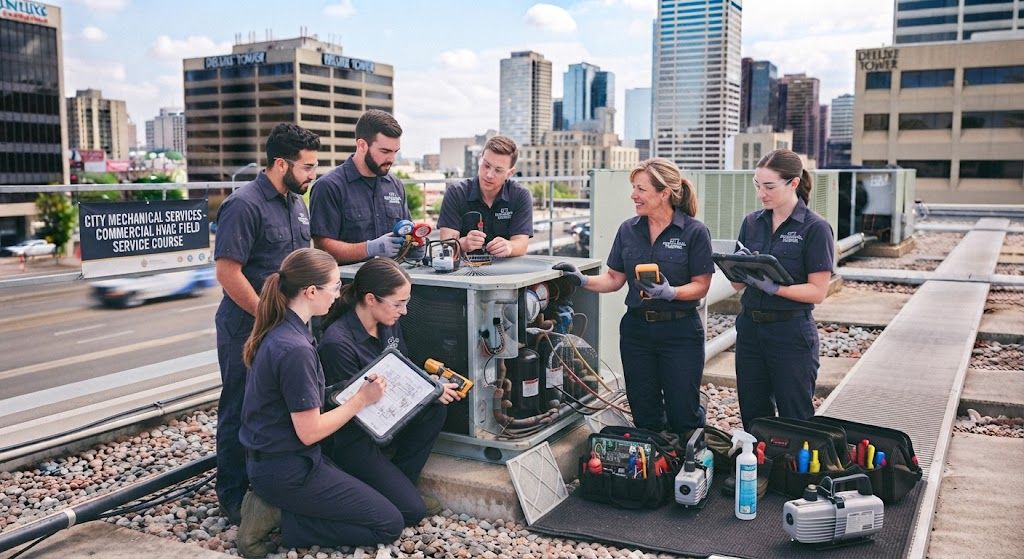 Commercial HVAC equipment servicing course