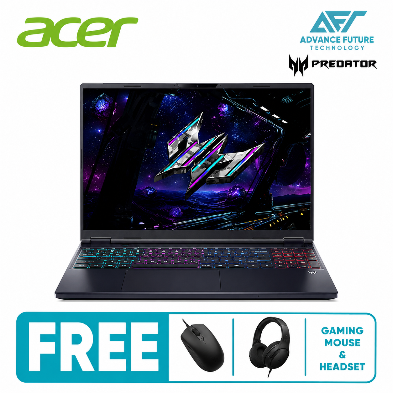 Acer Predator Helios Neo 16s AI PHN16S-71-799J 16'' WQXGA OLED 240Hz Gaming Laptop Black ( Intel Core Ultra 7 255HX, 16GB, 1TB SSD, RTX5070, W11 )