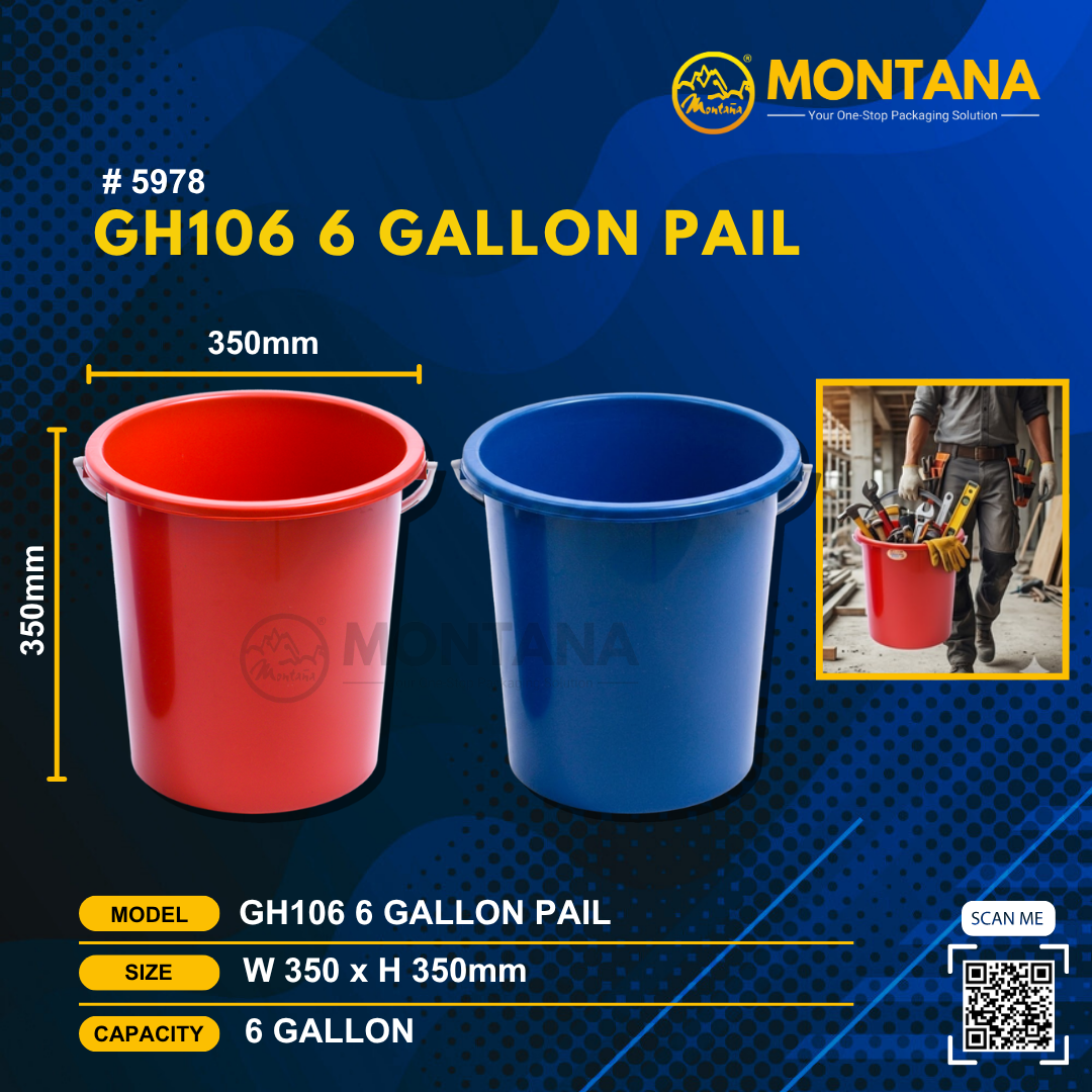 (5978) GH106 6 GALLON PAIL