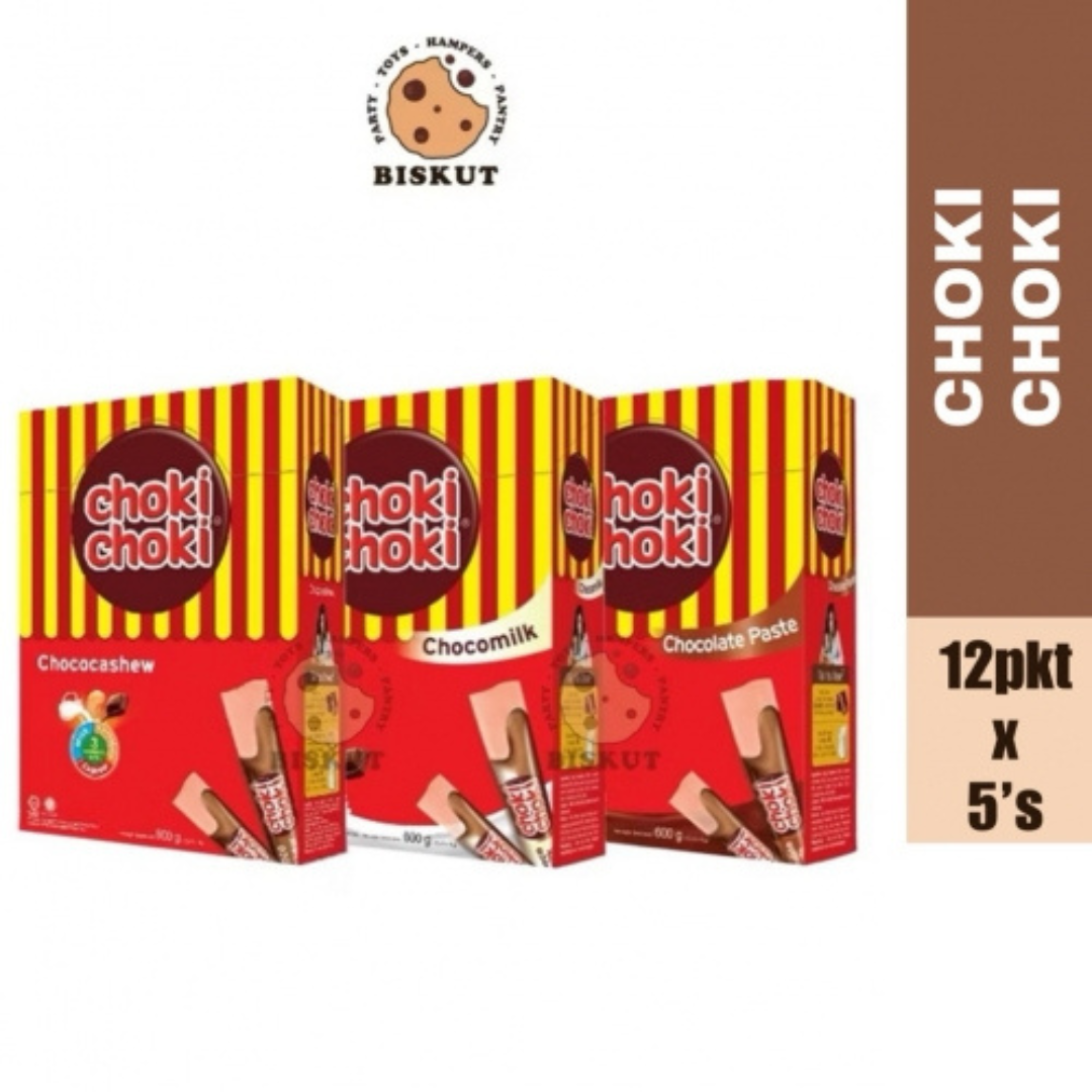 Choki Choki (12pkt X 5's) Chocolate Paste/Choco Milk/Choco Cashew